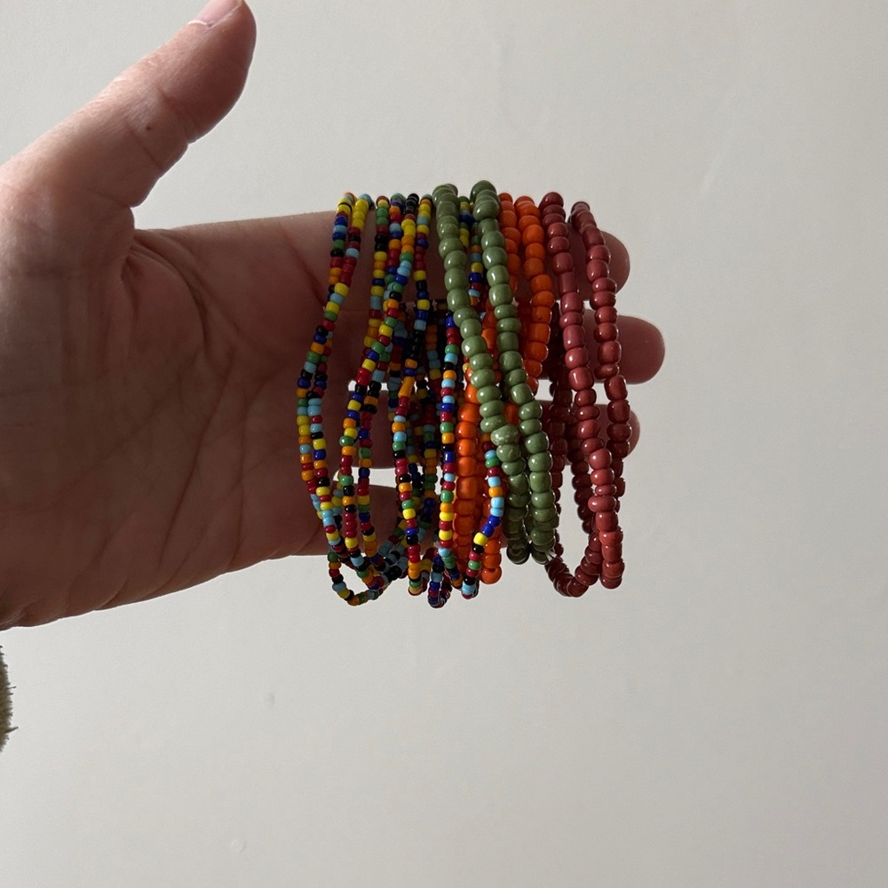 Colorful Beaded Bracelets Set